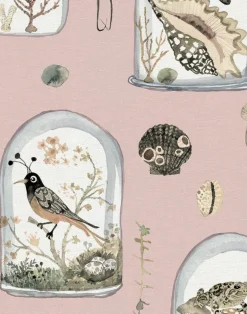 Curio, Rose - Linen Fabric