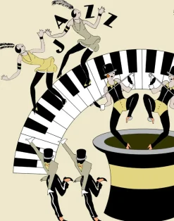 Deco Jazz Age, Yellow