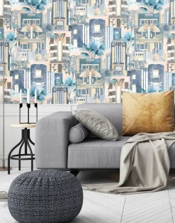 DOWNTOWN DECO PASTEL BLUE