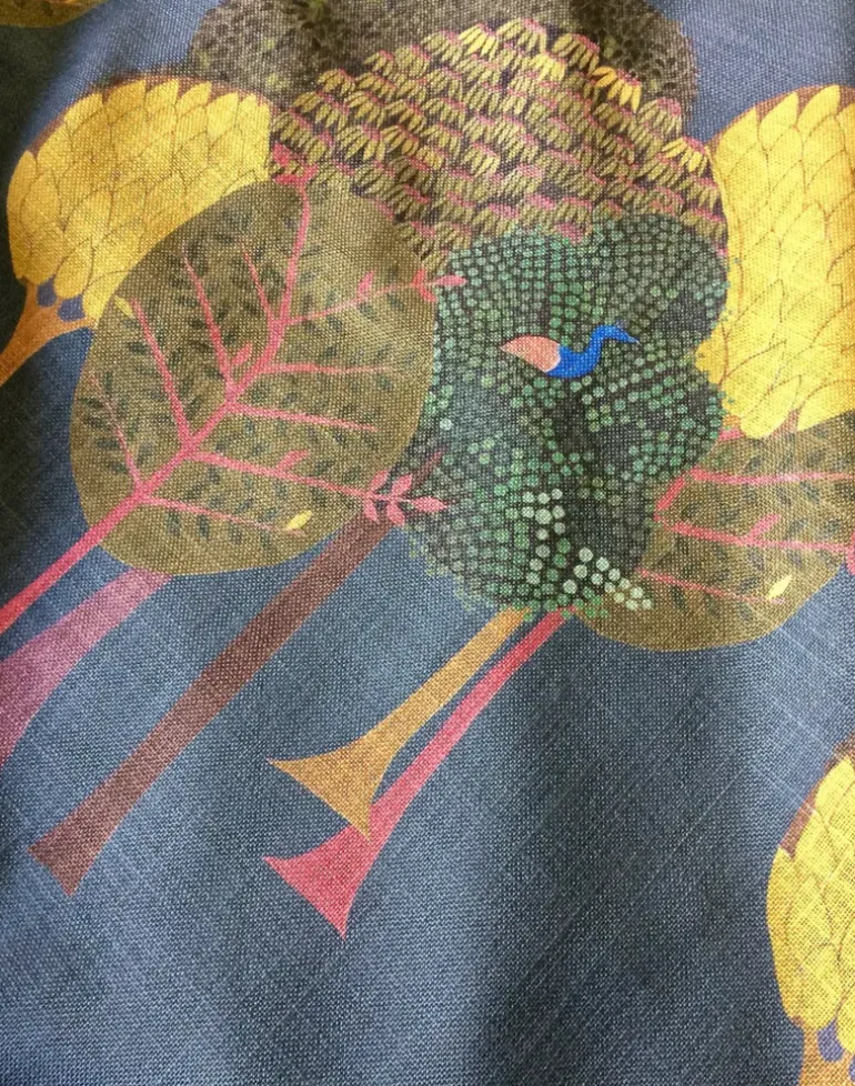 Enchanted Fabric, Midnight Blue Large