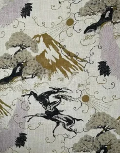 Eternal Toile, Viscose and Linen Fabric