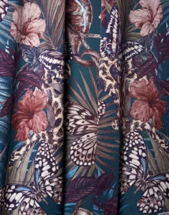 Exotica, Dusky Petrol - Silcott Heavy Satin