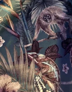 Exotica Petrol - Medium Pile Velvet