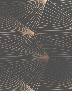 Fan, Copper Rose & Lead Grey