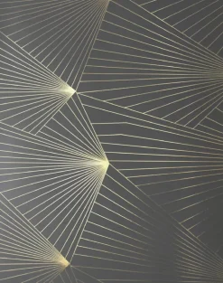 Fan, Gold & Lead Grey