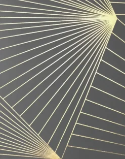 Fan, Gold & Lead Grey