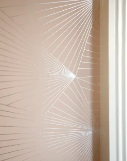 Fan, Silver & Nude Pink