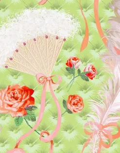 Floral Fanfare, Coral