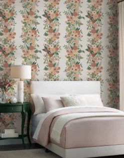 Garden Party Trellis. Burgundy Muti RP7312