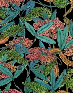 Garden Snake, Neon Black