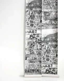 Graffiti Wall in Moscow, White