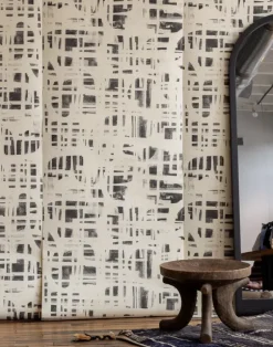 Grasscloth Monoprint, Bone