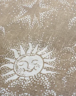 Happy Cloud Linen Fabric, Nutty