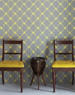 Horse Trellis, Acid on Grey