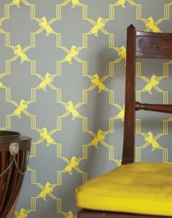 Horse Trellis, Acid on Grey