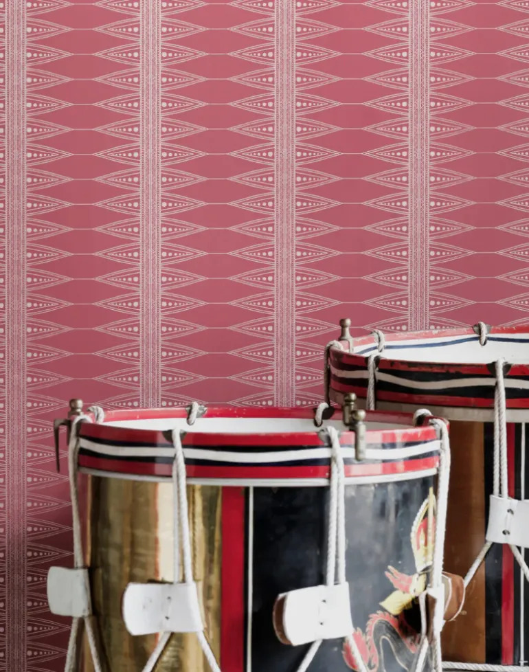 Indian Stripe, Snug Red