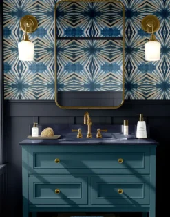 Indigo Itajime Diamond