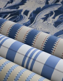 Jagged Stripe, Denim