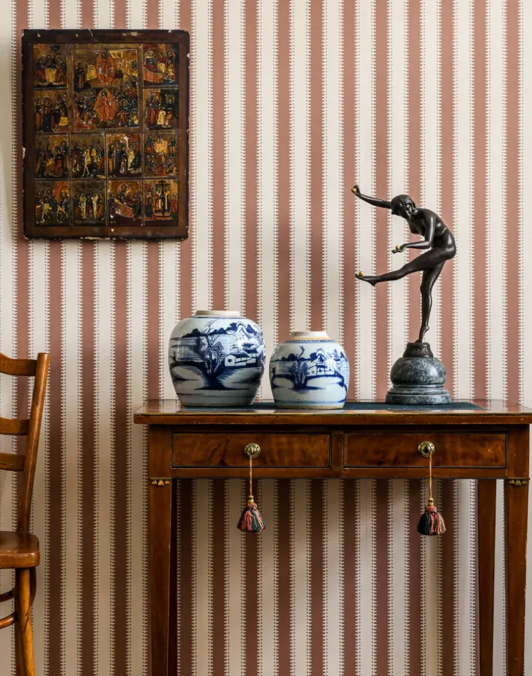 Jagged Stripe, Powder Tan