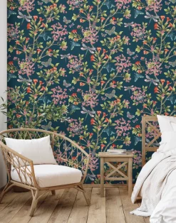 JEWEL A FLUTTER INDIGO & RED