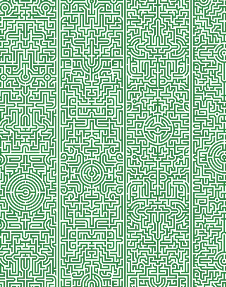 JOB-02 Industry Labyrinth Wallpaper by Studio Job