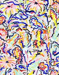 Joyful Blossom, Cotton/Linen