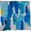 Julie Kay Hand Painted Watercolor Pillow Cover, Ocean Blue