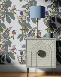 Kingfisher, Original on Light Grey