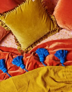 Kip & Co Tassel Throw, Desert Sky