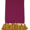 Kip & Co Tassel Throw, Plum
