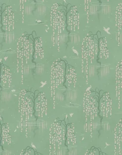 Kyoto Blossom, Willow Green