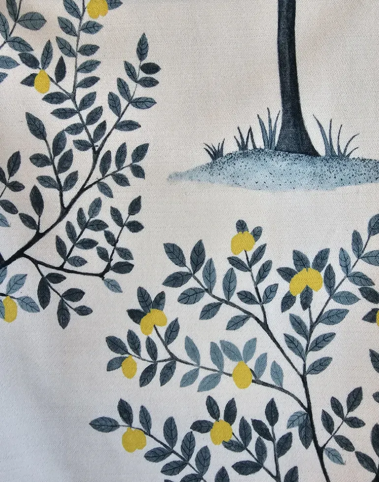 Lemon Grove Fabric, Blue
