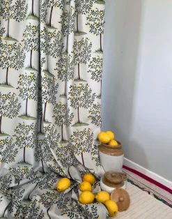 Lemon Grove Fabric, Olive Green