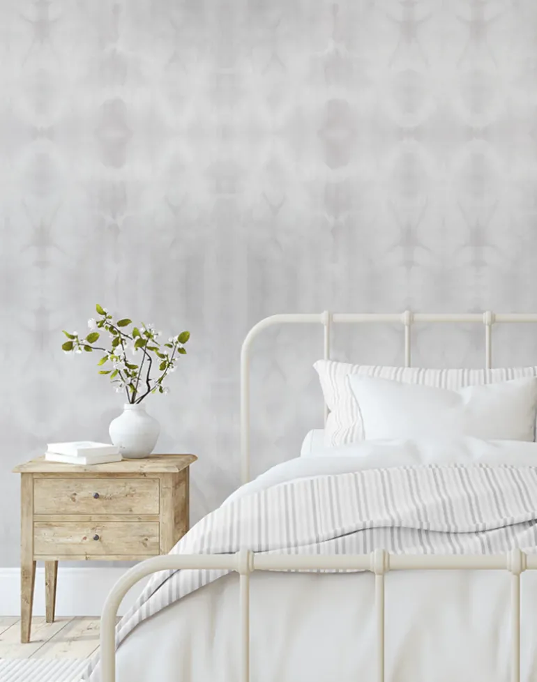 Lilac Grey, Mural Width Panels Pre-Pasted