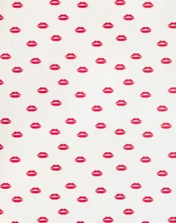 Lips, Red on Cream