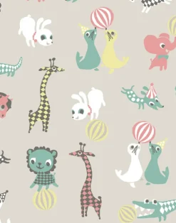 Little Friends Cotton Fabric, Sand