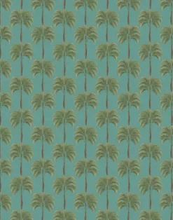 Little Palma Linen Fabric, Bay