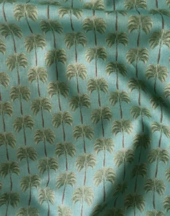 Little Palma Linen Fabric, Bay
