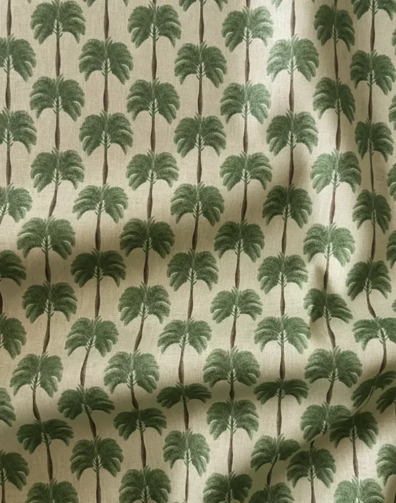 Little Palma Linen Fabric, Sand