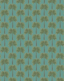 Little Palma Velvet Fabric, Bay