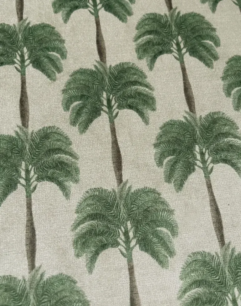 Little Palma Velvet Fabric, Sand
