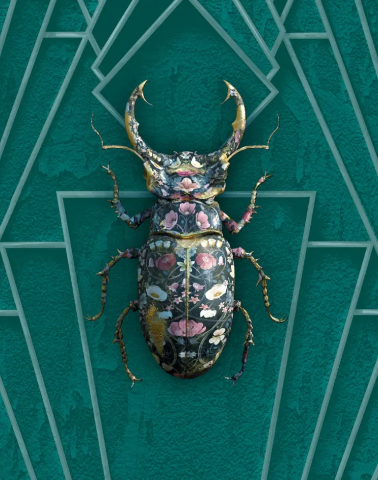 Lucanidae Botanicus in Emerald