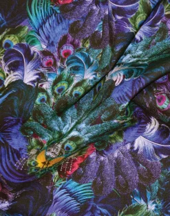 Madame De La Soir Fabric, Azure