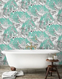Mermaids Wallpaper, Aqua