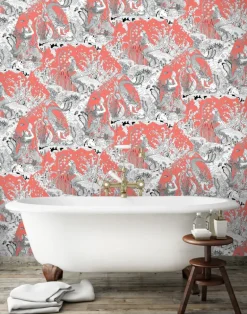 Mermaids Wallpaper, Coral