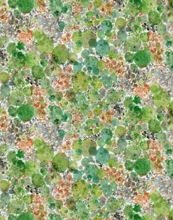 Moss, Green - Linen Fabric
