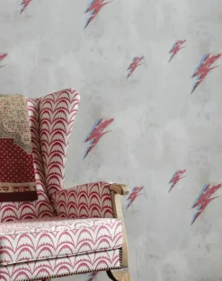 OVERSTOCK Bolt, Red on Natural 3x roll set