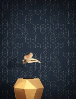 OVERSTOCK Keziah Night, Blue & Sand 1 roll