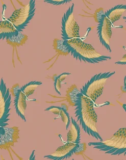 Pachamama, Rose Velvet Fabric