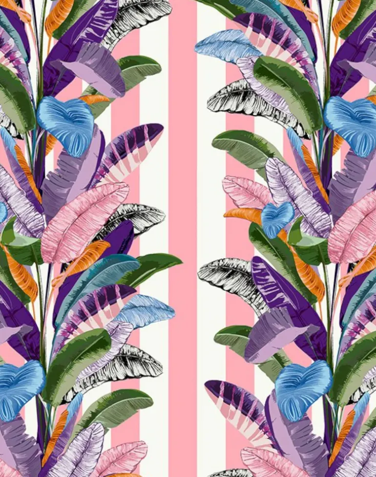 Palm Springs, Pink/White Stripe